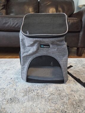 PetAmi Gray Mesh Pet Carrier Backpack